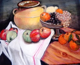 Fruits d'automne et cruche