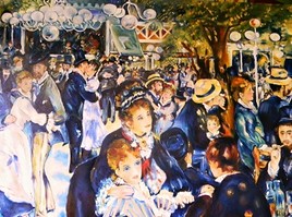 "Le bal du moulin de la Galette" d 'Auguste Renoir