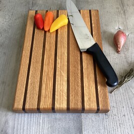 Planche &agrave; d&eacute;couper noyer et ch&ecirc;ne
