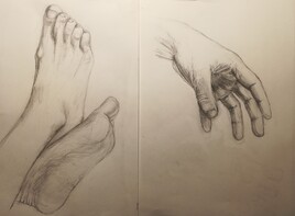 Etude main pieds
