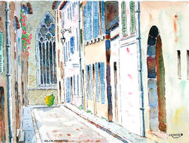 Rue Clovis Hugues à Aix en Provence