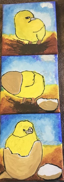 Les trois petits poussins