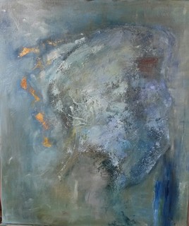 The face, 2015, technique mixte, 54 x 65 cm