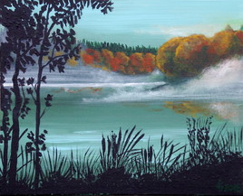 Petit Matin brumeux sur le lac