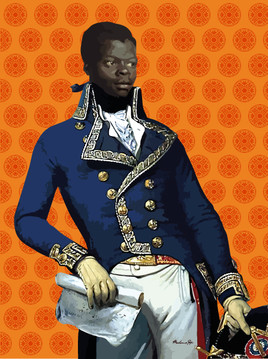 Portrait de Toussaint l'ouverture  pop art