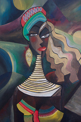 The Nubian Queen - 75x49 cm