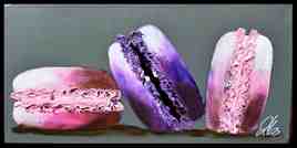 peinture avec des macarons