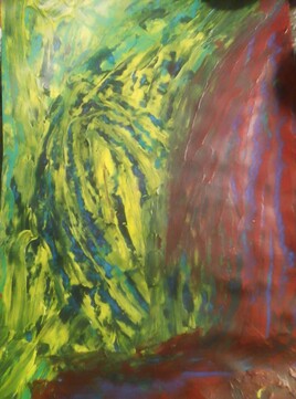 Femme regarde une ombre