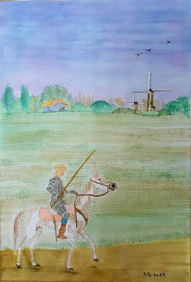Don Quichotte et Rossinante