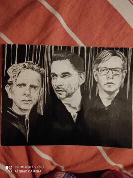 Dessin crayon Depeche Mode