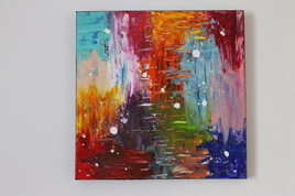 Tableau moderne &agrave; la peinture acrylique pour la d&eacute;coration, peinture d'art contemporain sur toile