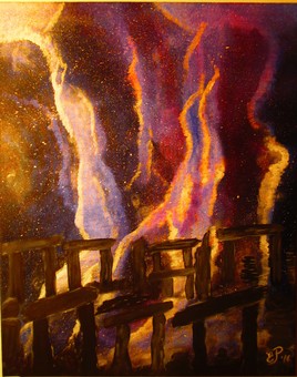 Nebula over Stonehenge