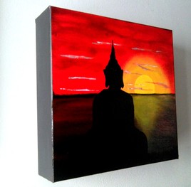 Tableau zen "une invitation &agrave; la paix".