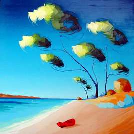 La plage aux romantiques