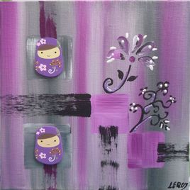 Poup&eacute;es russes violettes