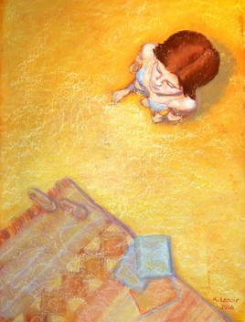 Autoportrait au tapis