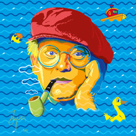 David Hockney and the yellow duck!