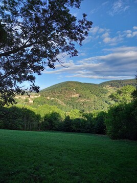 Paysage d'Izeron . (Rhône).
