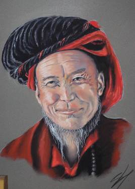 Homme au turban rouge