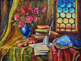 Still life with violin.