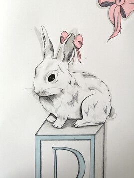 Lapin et cube