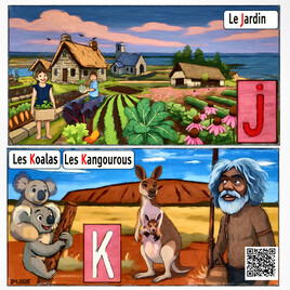 Alphabet fran&ccedil;ais pour nos petits - Lettres J et K