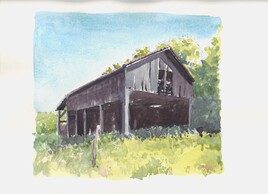 Grange dans le P&eacute;rigord