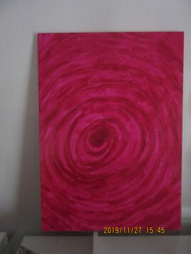 spirale rose foncé