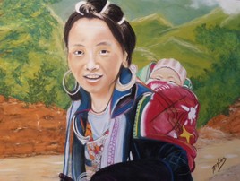 1 Jeune maman Hmong (Nordvietnam)