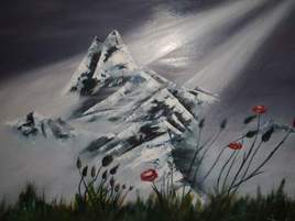 rayon de soleil en montagne