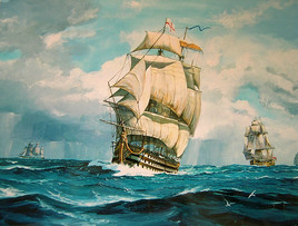 Escadre anglaise en 1805.