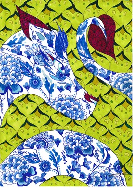 Dragon de porcelaine