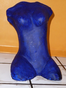 femme bleue