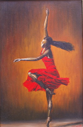 danseuse en rouge
