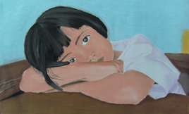 Une petite fille pensive