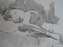 femme couchée