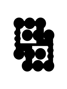 Affiche grafic digital géométrique