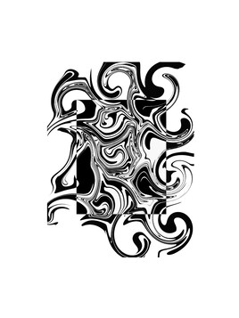 Affiche grafic digital géométrique