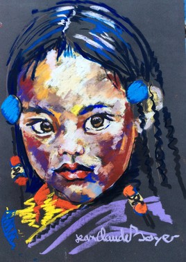 regard de petite fille