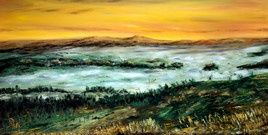 Brume du soir sur le Menez Hom. RLM 2013