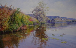 La Seine sur le bord d'une île