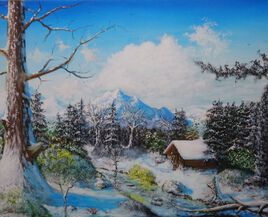 Paysage enneig&eacute;