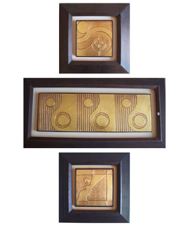 bas relief en cuivre