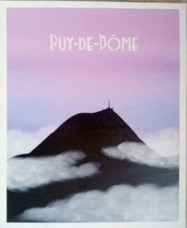 affiche r&eacute;tro puy de dome
