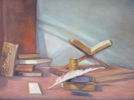 NATURE MORTE AUX LIVRES