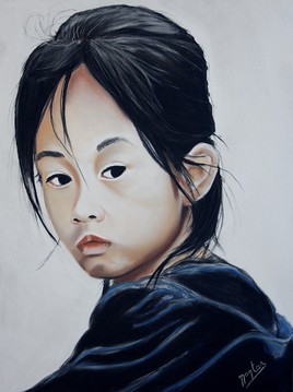 Ngan petite fille de Tam Coc (Vietnam)