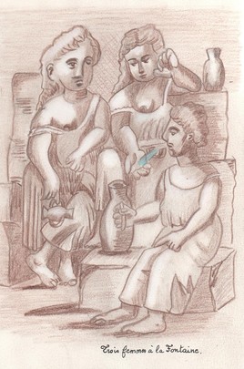 Trois femmes à la fontaine
