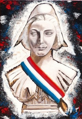 Marianne, peinture acrylique sur toile