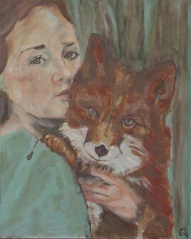 fille avec renard