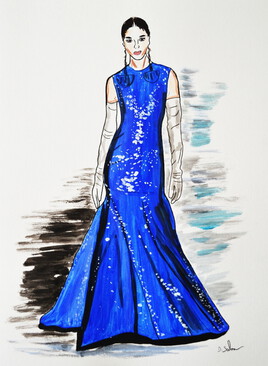 Robe Valentino haute couture, printemps &eacute;t&eacute; 2020